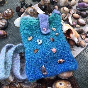 Hand Knitted Mermaid Cross body Bag